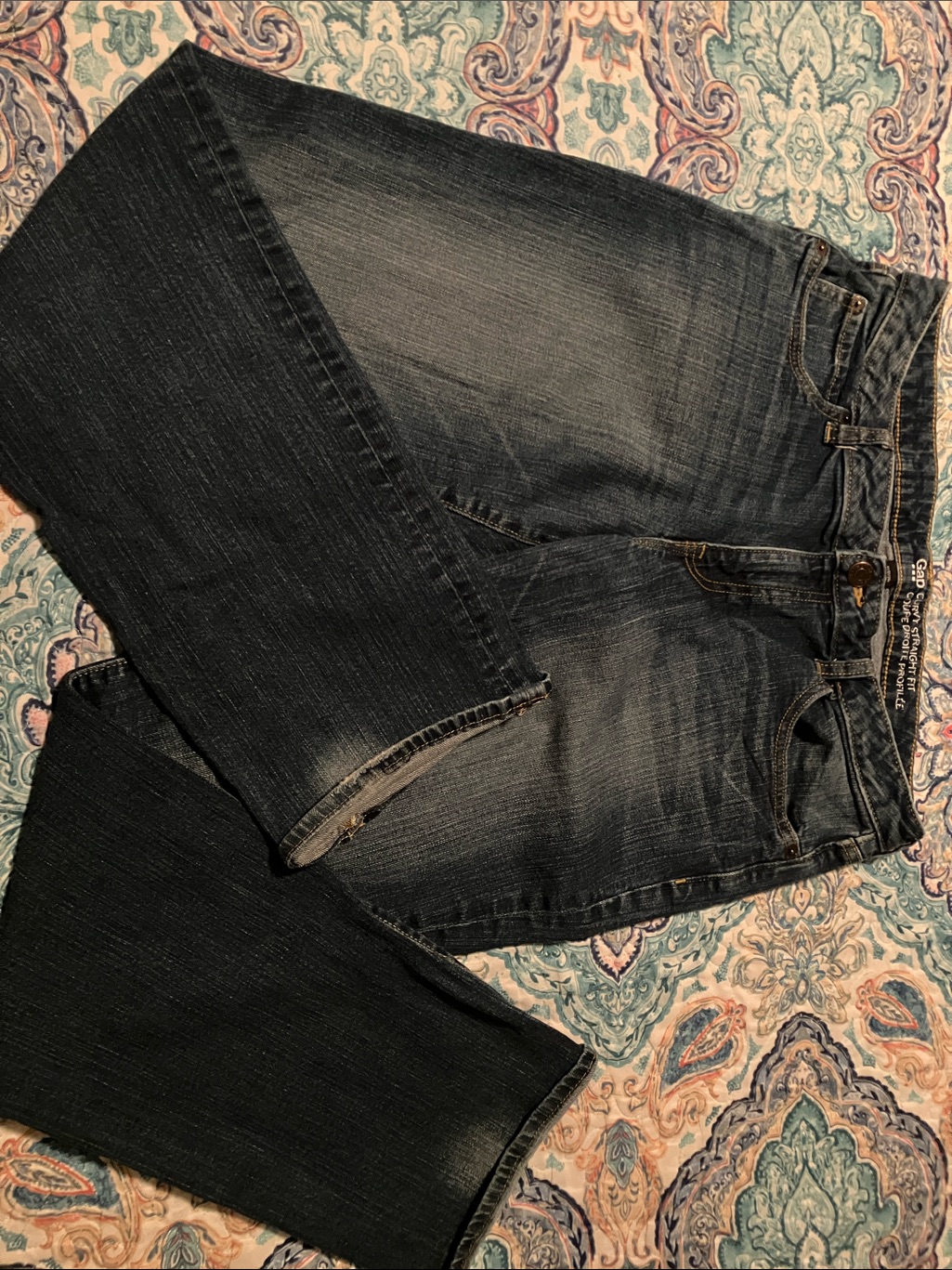 Gap Dark Blue Straight-Leg Women’s Jeans